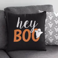 Hey Boo Lumbar Halloween Pillow