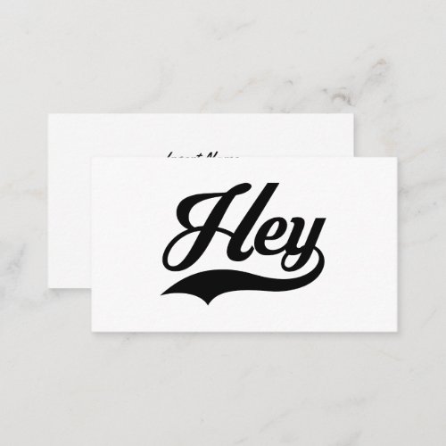 Hey Business Card