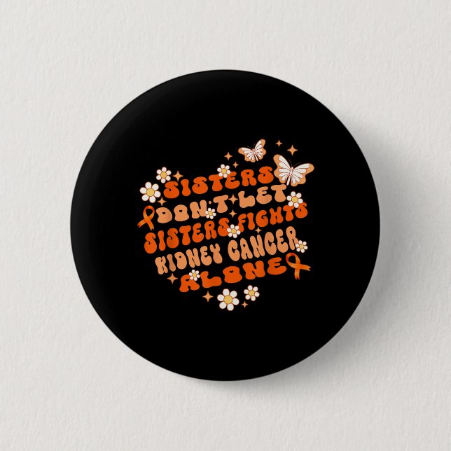 Hey Cancer F U Funny Cat Middle Finger Cancer Button (Front)