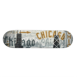 Hey Chicago Vintage Skateboard Deck