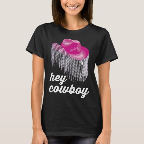 Hey Cowboy Funny Cowgirl Hat T_Shirt