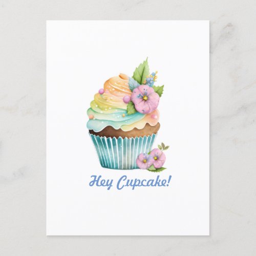 Hey Cupcake   Postcard