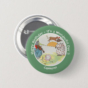 Hey Diddle Diddle Birthday Party Collection Button