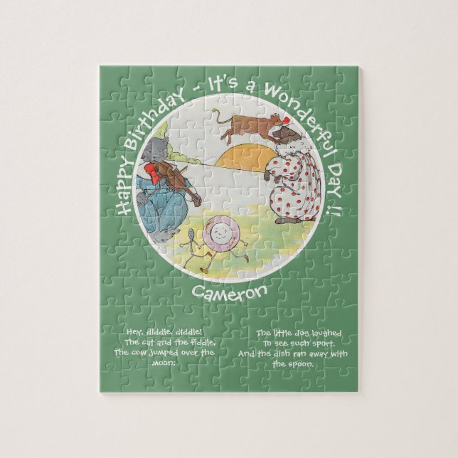 Hey Diddle Diddle Birthday Party Collection Jigsaw Puzzle (Vertical)