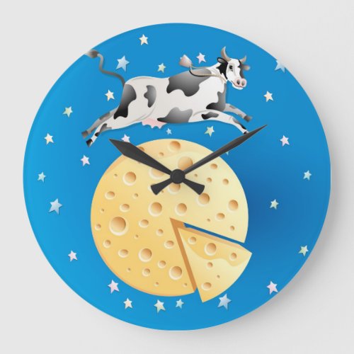 Hey Diddle Diddle Cow Jumped Over the Moon Clock