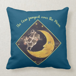 Hey Diddle Diddle Cow Jumped Over the Moon Pillow