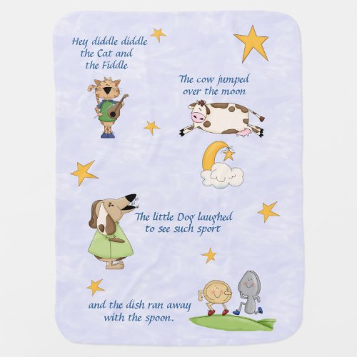 Hey Diddle Diddle _ Nursery Rhyme   Baby Blanket