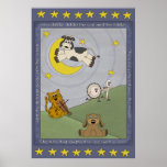 Hey Diddle Diddle Nursery Rhyme Nursery Poster at Zazzle