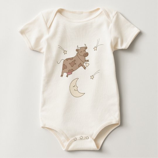 Hey diddle diddle, the cow jumped over the moon baby bodysuit