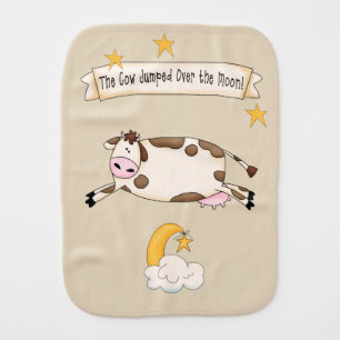 Hey Diddle Diddle - The Cow Jumped Over the Moon Baby Burp Cloth