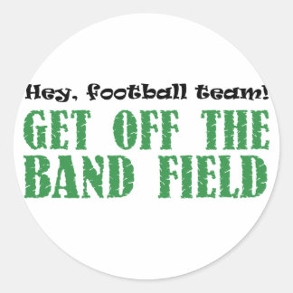 Hey, Football Team! Classic Round Sticker