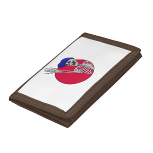 Hey Friends Cool and Funny Skeleton Tri-fold Wallet