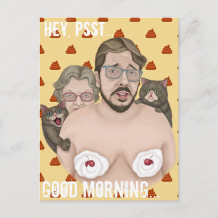 Hey, Good Morning Postcard