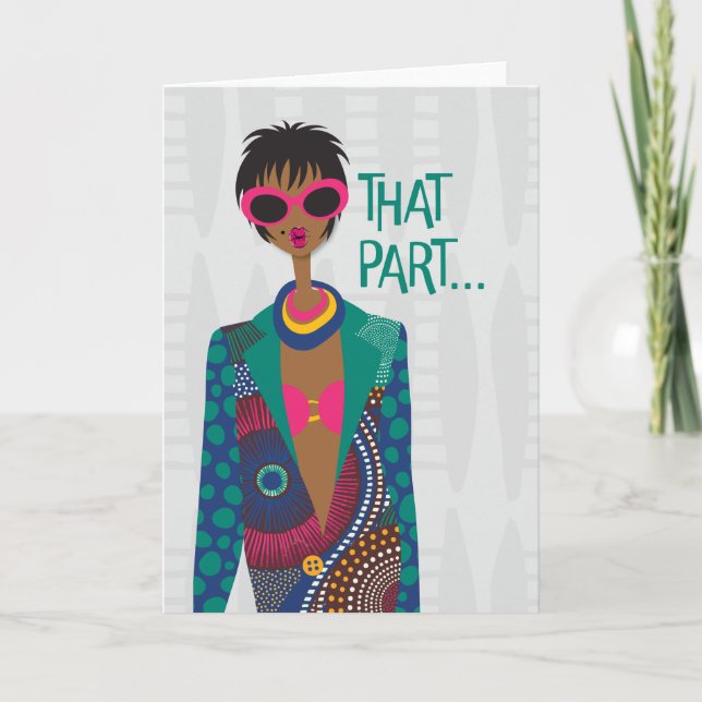 Hey Gurl Hey - That part Letterpress Thank You Card (Front)
