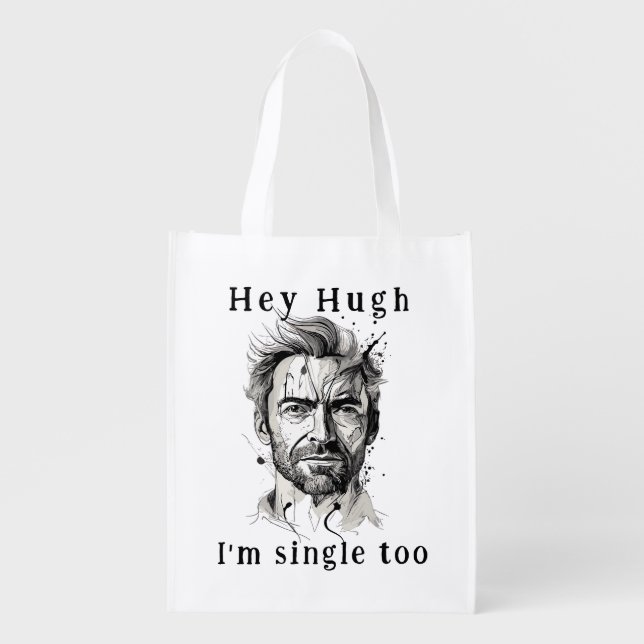 Hey hugh grocery bag (Front)
