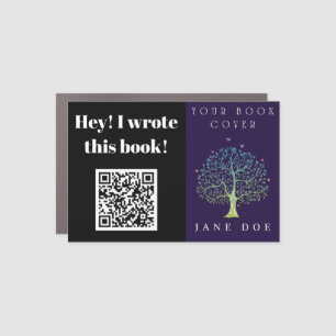 Hey! I Wrote This Book! Promotional QR Code Car Magnet