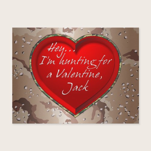 Hey...I'm Hunting For A Valentine, Jack Holiday Postcard