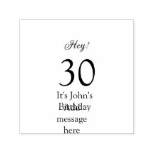 Hey it's 30th birthday green black bold letter nam