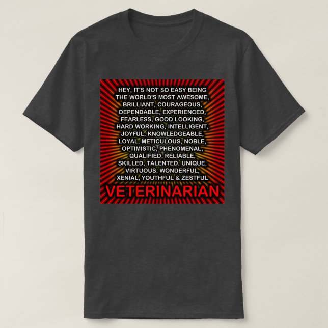 Hey Its Not So Easy Being Veterinarian Triblend T-Shirt (Design Front)