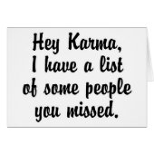 Hey Karma… (Front Horizontal)
