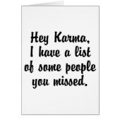 Hey Karma… (Front)