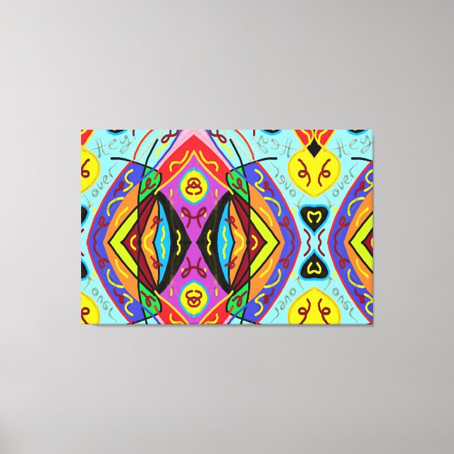 Hey lover canvas print (Front)