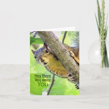 Hey Miss Seeing You Note Card by Siberianmom at Zazzle