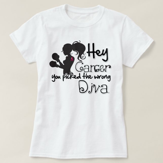 Hey Multiple Myeloma Cancer You Picked The Wrong D T-Shirt (Design Front)