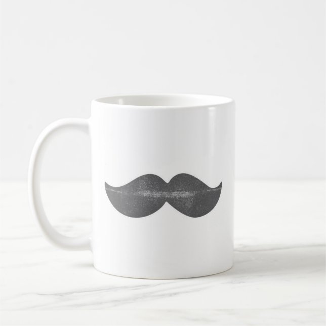 Hey!Mustache Coffee Mug (Left)