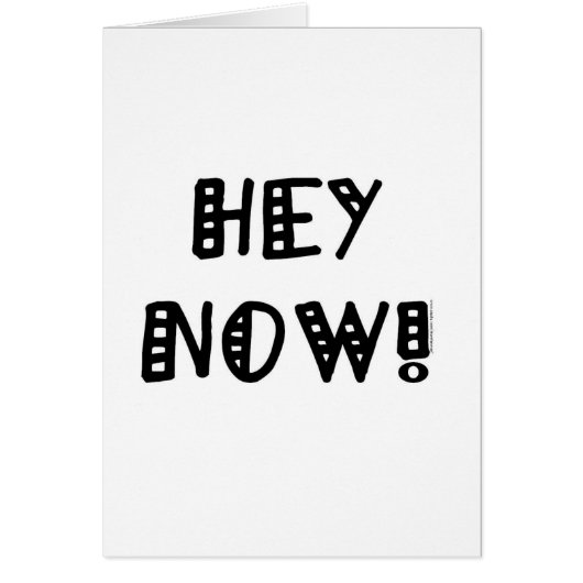 Hey Now! Cards (Front)