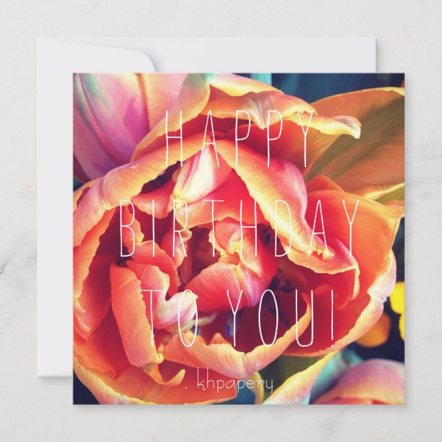 Hey pretty girl! Birthday Card (Front)