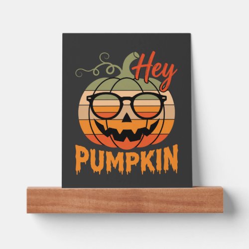 Hey Pumpkin Retro Halloween Sunglasses Picture Ledge