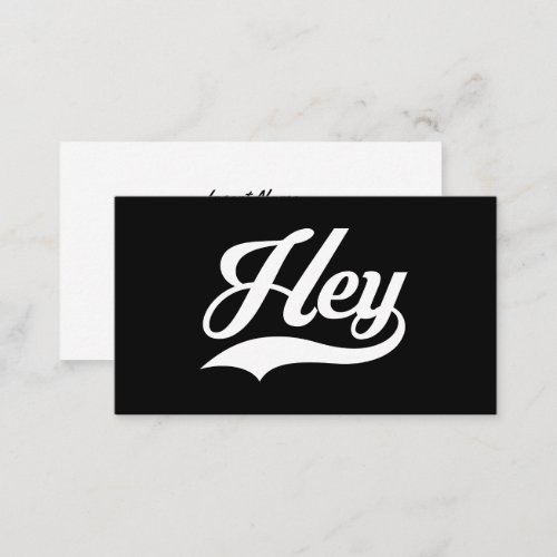 Hey Retro Business Card