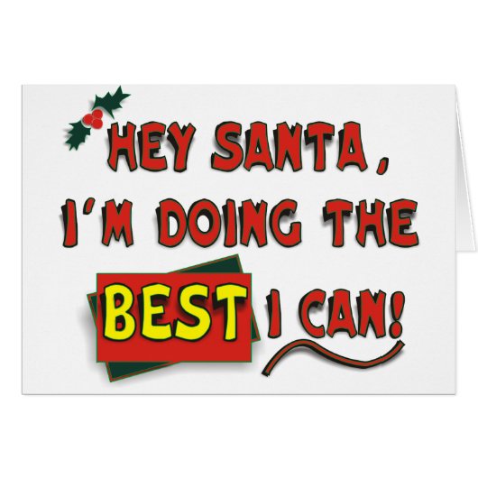 Hey Santa! Cards (Front Horizontal)
