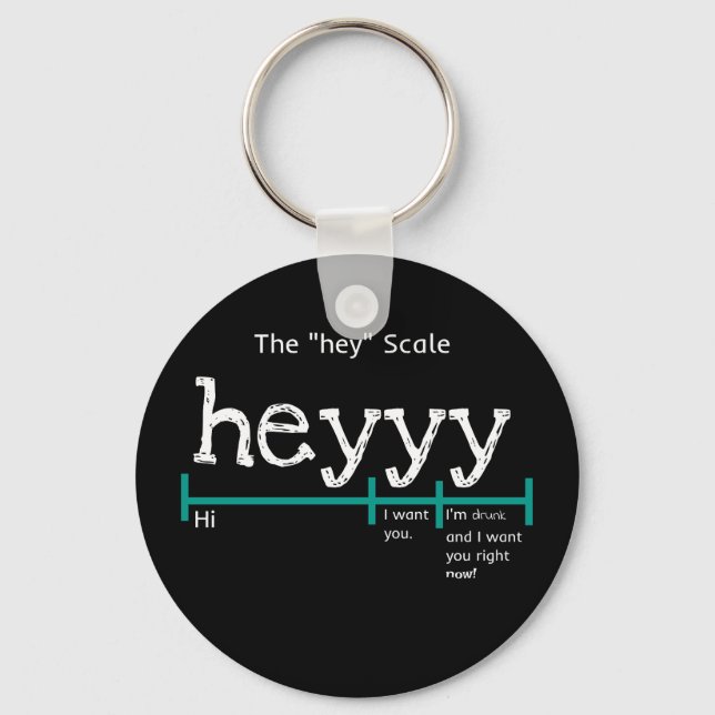 Hey Scale Heyyy Funny Keychain (Front)