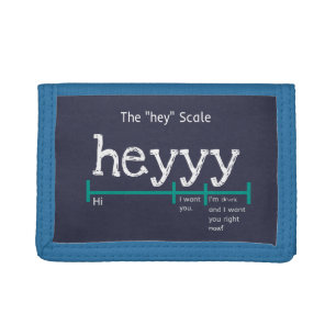 Hey Scale Heyyy Funny Trifold Wallet