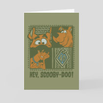 Hey Scooby-Doo Tribal Square Graphic Card