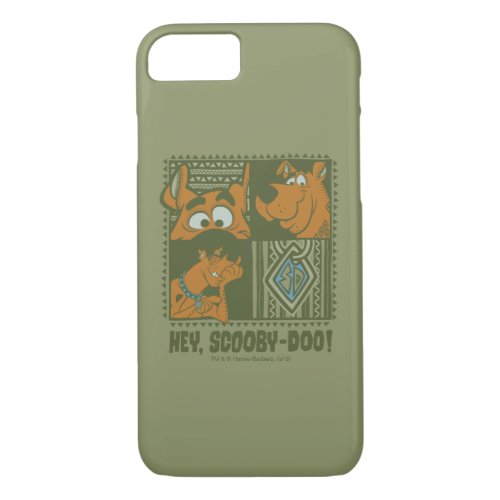 Hey Scooby_Doo Tribal Square Graphic iPhone 87 Case