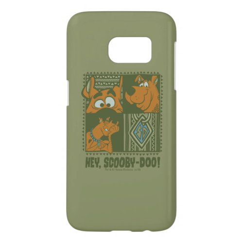Hey Scooby_Doo Tribal Square Graphic Samsung Galaxy S7 Case