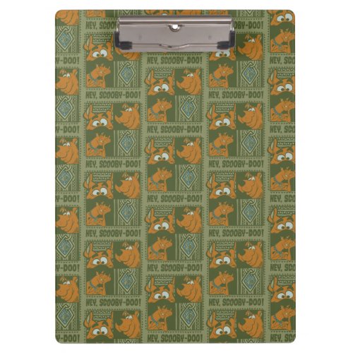 Hey Scooby_Doo Tribal Square Graphic Clipboard