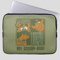 Hey Scooby-Doo Tribal Square Graphic Laptop Sleeve