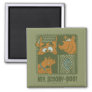 Hey Scooby-Doo Tribal Square Graphic Magnet