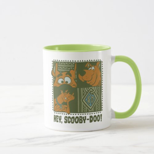 Hey Scooby_Doo Tribal Square Graphic Mug