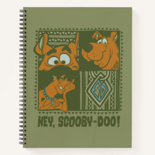 Hey Scooby-Doo Tribal Square Graphic Notebook