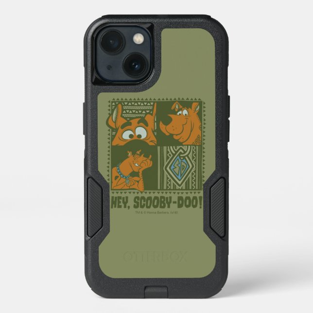 Hey Scooby-Doo Tribal Square Graphic Otterbox iPhone Case (Back)