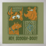 Hey Scooby-Doo Tribal Square Graphic Poster