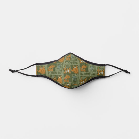 Hey Scooby-Doo Tribal Square Graphic Premium Face Mask (Front)