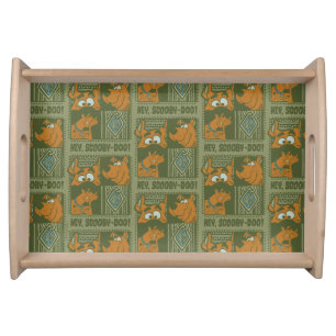 Hey Scooby-Doo Tribal Square Graphic Serving Tray