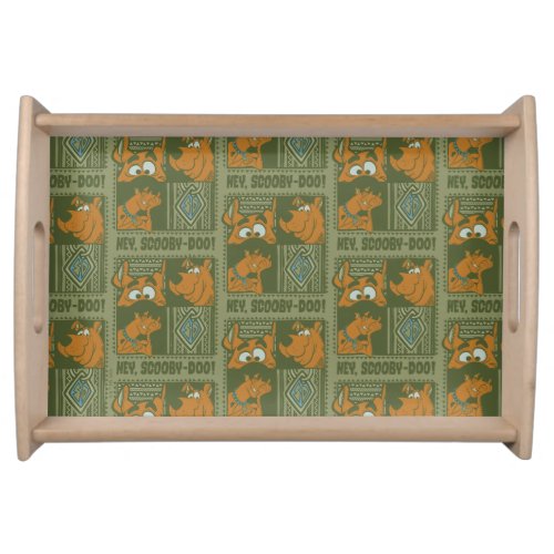 Hey Scooby_Doo Tribal Square Graphic Serving Tray