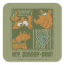 Hey Scooby-Doo Tribal Square Graphic Square Sticker